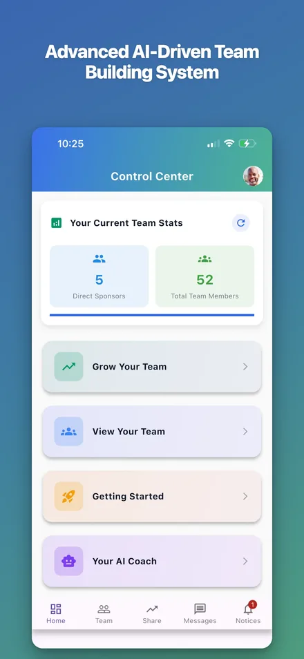 Control Center dashboard