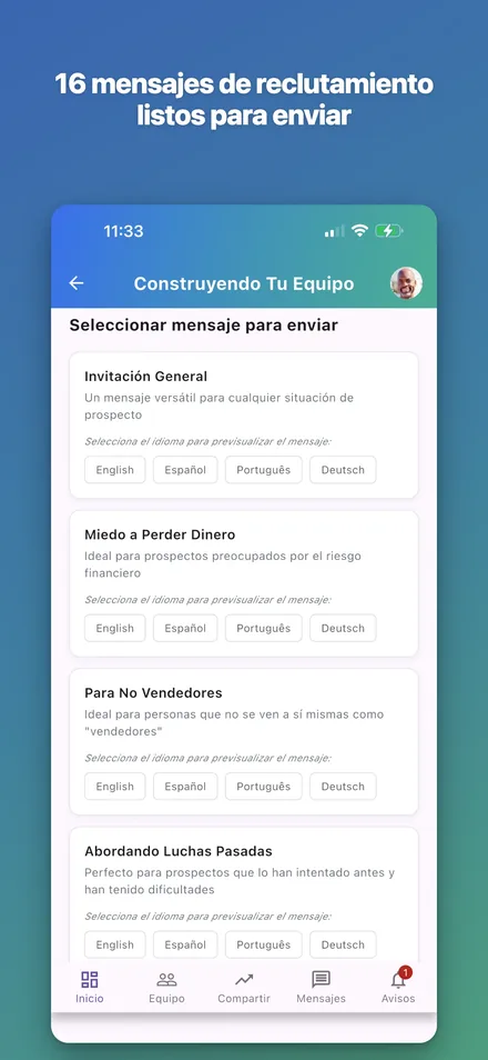Biblioteca de mensajes